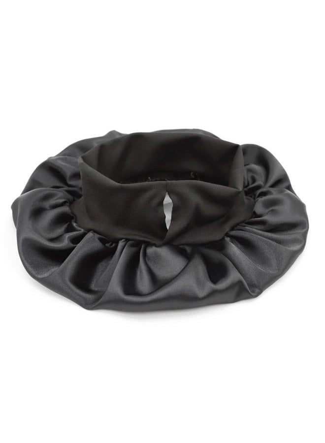 SENGTERM Kids Satin Bonnet Double Layer Wide Elastic Band Sleep Cap Hair Bonnet Silky Night Cap for Girls Toddler Child - Image 3
