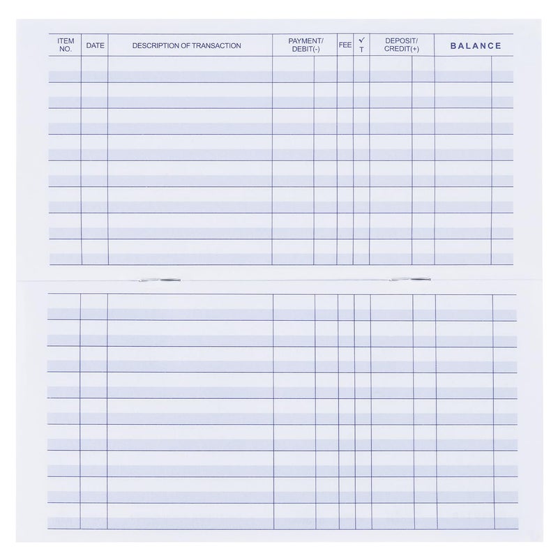 Casmonal 20 Pack Checkbook Register, Check Registers for Personal, Blank Ledger Transaction Registers for Personal or Business Bank, Check Register Book for Checking and Saving Account, Deposit and Credit Card - Image 3