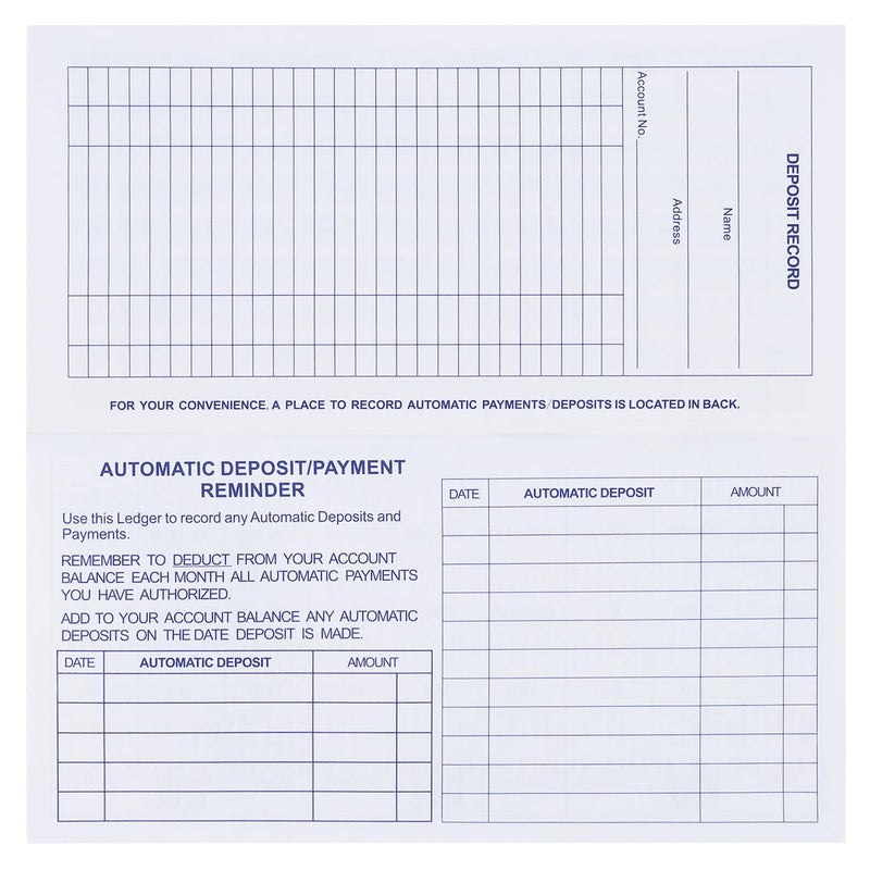 Casmonal 20 Pack Checkbook Register, Check Registers for Personal, Blank Ledger Transaction Registers for Personal or Business Bank, Check Register Book for Checking and Saving Account, Deposit and Credit Card - Image 4