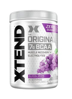 XTEND Original BCAA العنب الجليدي - 7 جم BCAA لاستعادة العضلات وترطيبها (30 حصة، صفر سكر)