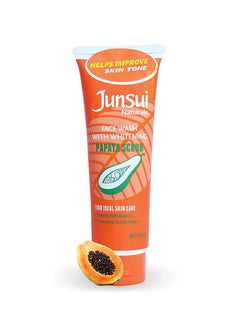 Junsui Naturals Face Wash with Whitening Papaya Scrub 