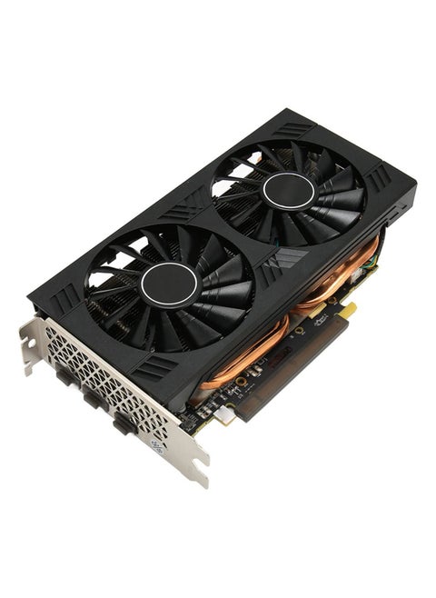 Gaming Graphics Card for Radeon RX 580, 8GB GDDR5 Graphics Card, 1286Mhz 4096x2160 Resolution, 8Pin Power Interface, Dual Fans, RX 580 PC Graphics Card for Work