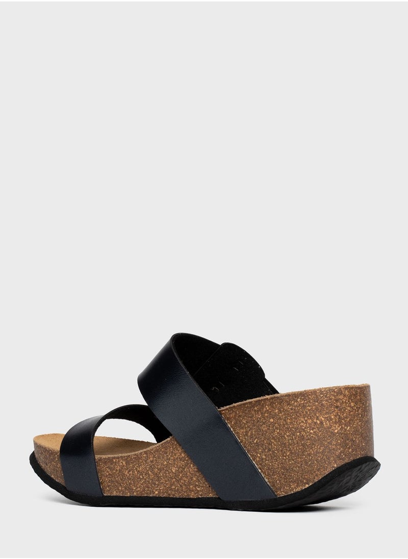 BAYTON Newcastle Double Strap Wedge Sandals  - Image 4