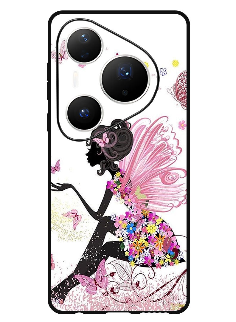 Theodor Case Compatible with Huawei Pura 80 Pro Plus 6.8 Inch Protection Shockproof Bumper Cover Butterfly Girl - Image 1