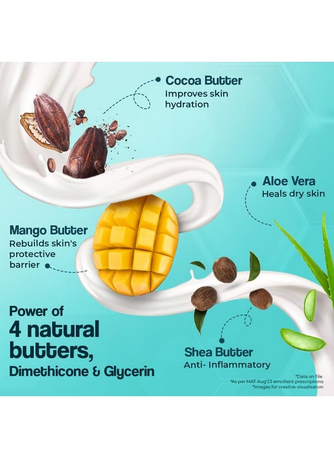 VENUSIA - Max Moisturiser Lotion For Everyday Use For Dry Skin, Contains Shea Butter, Mango Butter, Aloe Butter & Cocoa Butter. Paraben Free & Non Irritant Formula, Dermat Recommended,300 G - Image 1