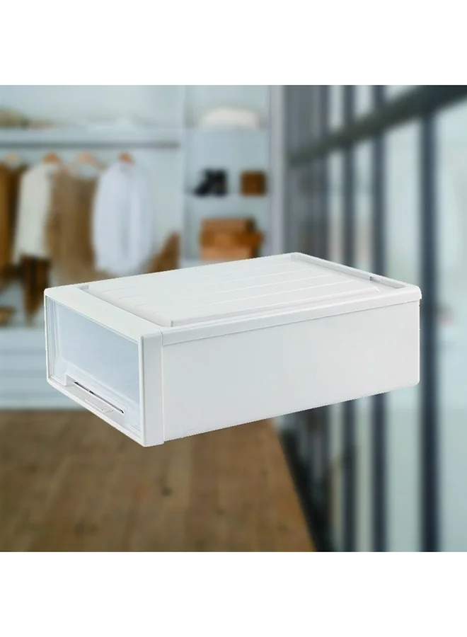 DANUBE HOME Magnus Drawer Storage Box Organizer For Home Kitchen Closet 36L 53X39X18 Cm Beige