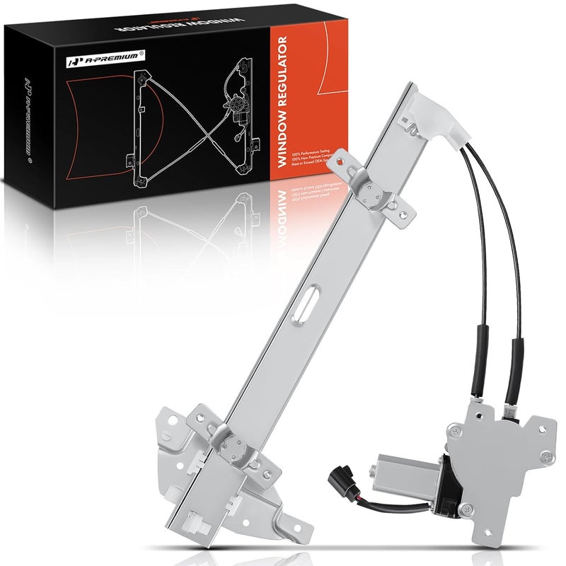 A-Premium Power Window Regulator with Motor for Pontiac Grand Prix 1997-2003 Front Left - Image 1
