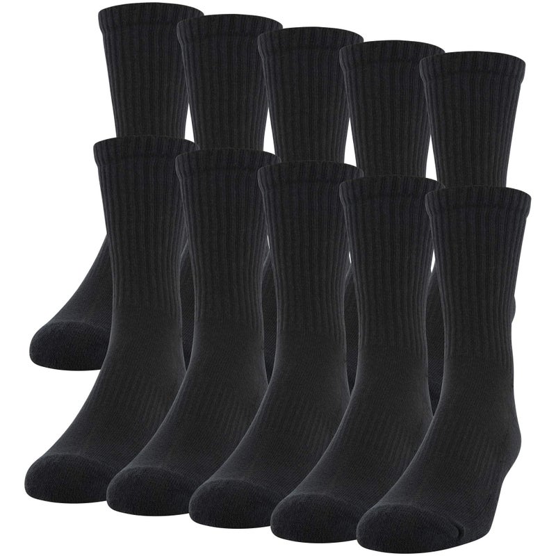 Gildan Men's Active Cotton Crew Socks (10-Pack) - Image 1