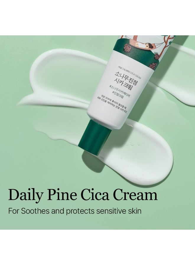 ROUND LAB Pine Calming Cica Cream 1.69 Fl Oz, Low-Acidic Soothing Moisturizer with Pine Cica, BHA + LHA, and Hyaluronic Acid for Skin Barrier Support, Sebum Control, and Hydration, Korean Skincare - Image 5