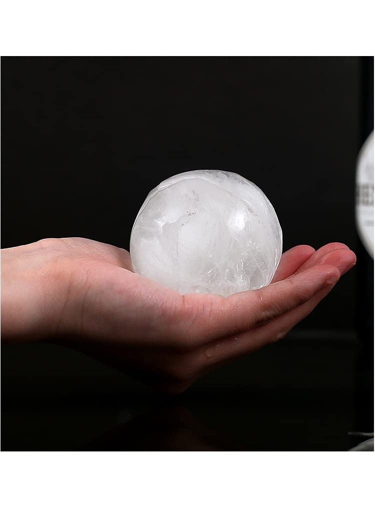 Syga SYGA Round Silicone Sphere Ice Ball Mold Ice Maker Ice Ball Maker Ice Tray Mold Spherical Ice Tray Gray Small  - Image 3