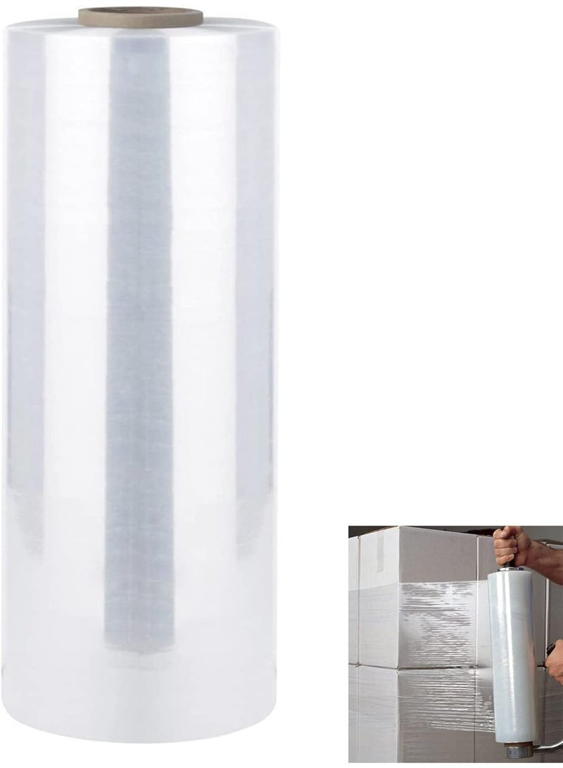 Clear Pallet Stretch Wrap | Standard Core, 17mu Thick, Industrial Strength | Shrink Wrap, Cling Film, Plastic Wrap | Packaging for Removals, Industrial & Warehouse Use (1312 Feet x 80 Gau) - Image 1