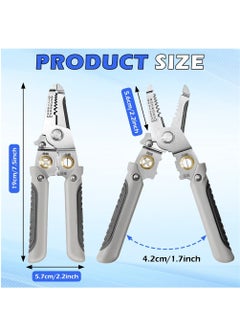Y&D Multifunction Wire Stripper, 6 in 1 Special Stripper Tool for Electrician, Stainless Steel Pliers Stripping Cutting Electric Cable Crimping  - Image 5
