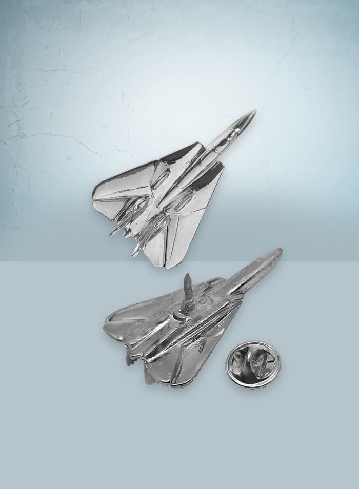 F-14 Tom Cat Silver Pin