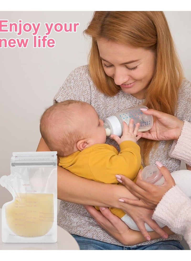 JUFU JUFU Breastmilk Storing Bags, Temp-Sensing Discoloration Milk Storing Bags for Breastfeeding - Image 3