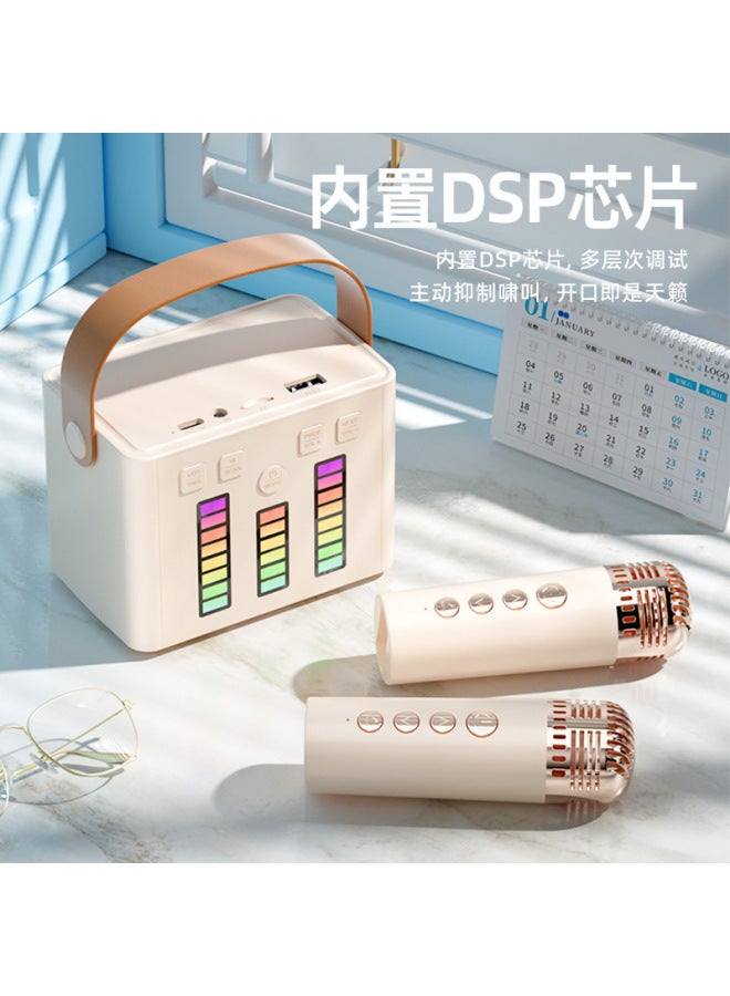 نيوترل Q2 مصباح رأس ملون مع ميكروفون لاسلكي وسماعة بلوتوث متكاملة لنظام كاريوكي ستيريو محمول للعائلة وللاستخدام الخارجي - Image 2