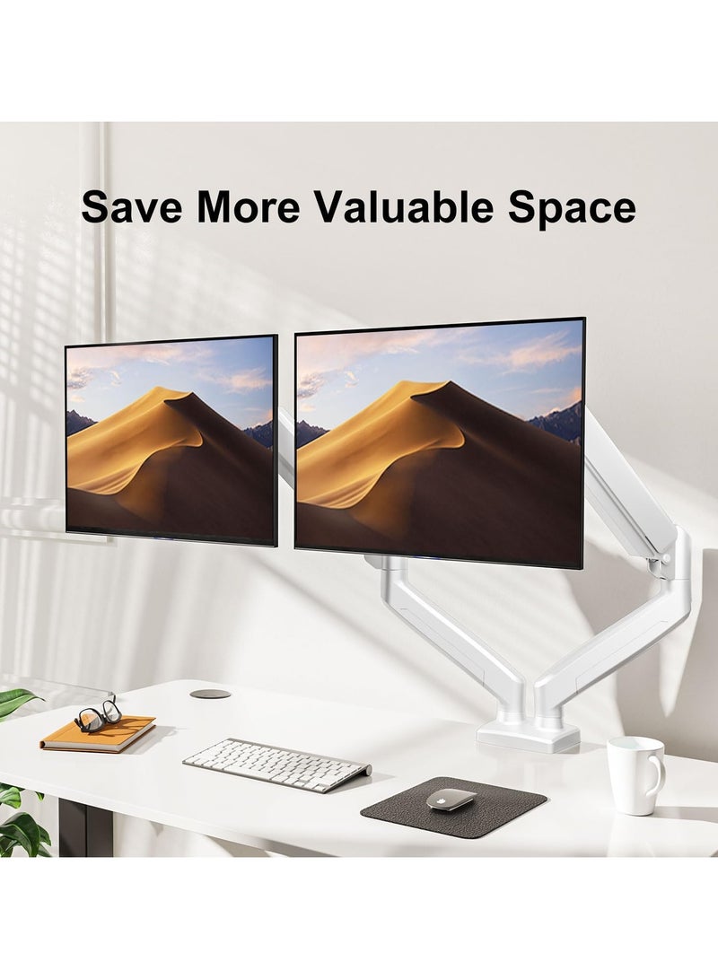 Free hovering telescopic arm bracket 13-32 inch support base dual screen gas spring display bracket - Image 2