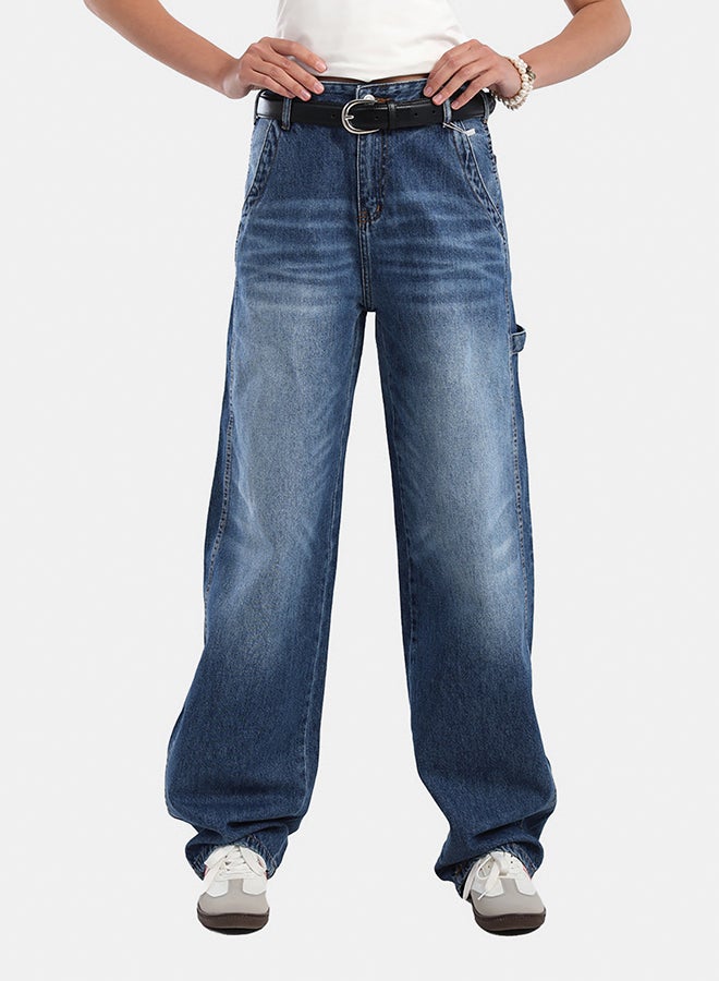 Carina High Waist Washed Jeans - Image 1