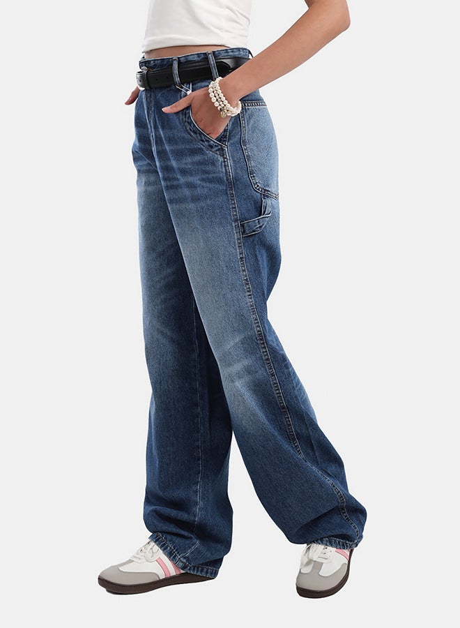 Carina High Waist Washed Jeans - Image 2