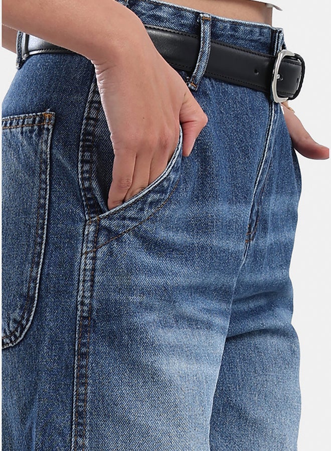 Carina High Waist Washed Jeans - Image 4