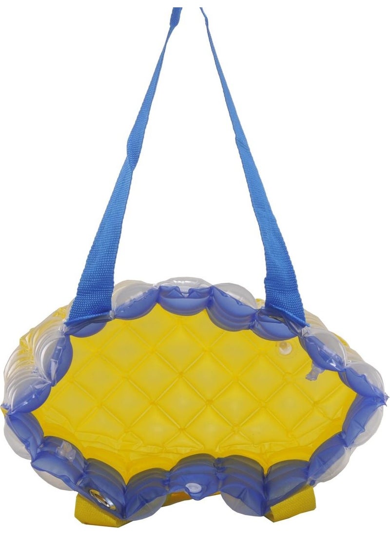 Louisiana Polo Women's Beach Bag Yellow Blue Inflatable Shoulder Bag BR03  - Image 3