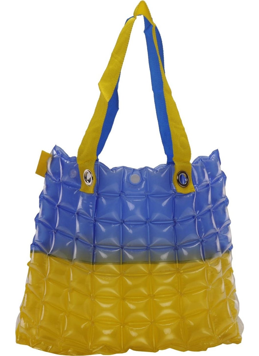 Louisiana Polo Women's Beach Bag Yellow Blue Inflatable Shoulder Bag BR03  - Image 1