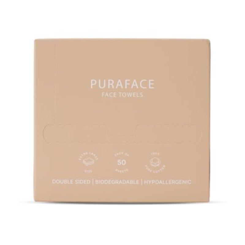 أقمشة ومناشف للوجه تستخدم لمرة واحدة مصنوعة من القطن بنسبة 100%. لتجفيف الوجه. Removing Makeup. تطبيق الزيوت والأقنعة. سميك، مزدوج الجوانب، فائق النعومة، صحي، يقلل من حب الشباب، 50 - Image 1