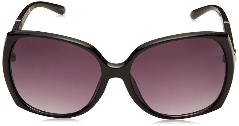 Jessica Simpson Womens J5236 Oversized Rectangular Sunglasses With Uv400 Protection. Glam Gifts For Her, 60 Mm, Black, 60 Mm US - Image 2