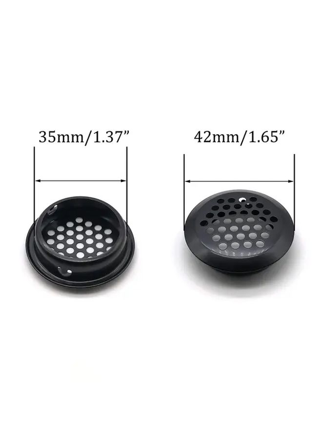 35mm 5PCS Convex Stainless Steel Ventilation Grilles Rustproof Louver Covers For Wardrobe Furniture - Image 3