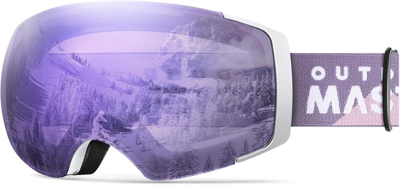 OutdoorMaster Ski Goggles PRO - Frameless, Interchangeable Lens 100% UV400 Protection Snow Goggles for Men & Women - Image 1