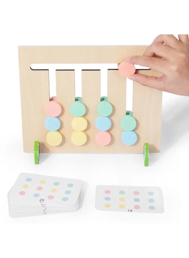 F.A.M.S Montessori Wooden Animal Matching Game for Kids – 4 Colors Logic Puzzle with Challenge Cards | Educational Toy for Toddlers 3+ | Early Learning Color & Animal Recognition, Fine Motor Skill Toy - Image 4