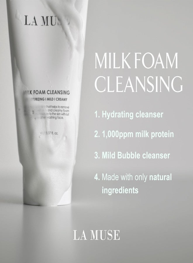 LA MUSE Milk Foam Cleansing - Naturally Derived Ingredients/Sensitive Skin/Skin Tone Milk Foam Cleansing - Naturally Derived Ingredients/Sensitive Skin/Skin Tone Care/Exfoliation Management - Image 2