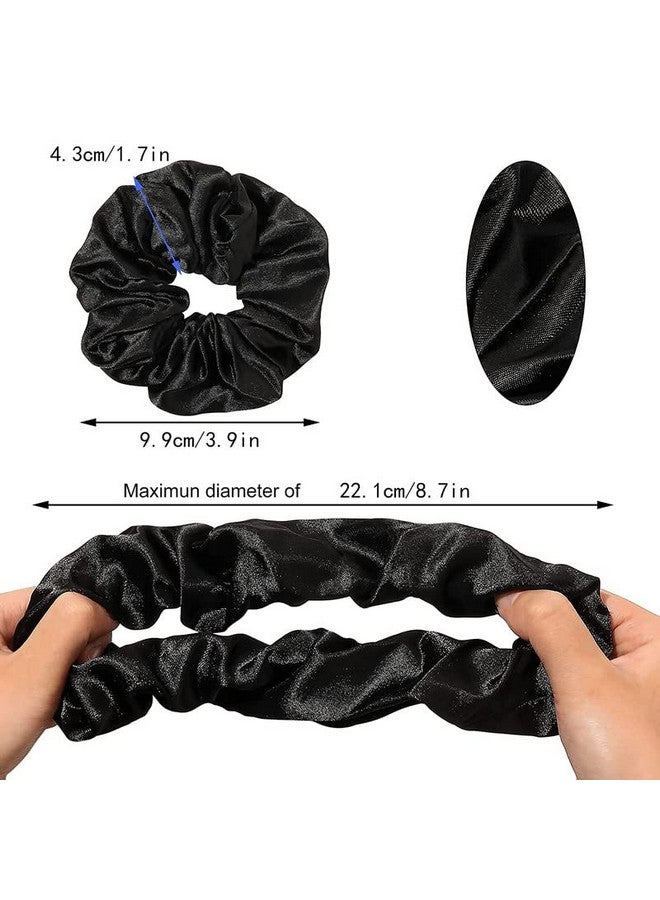 Fameza FAMEZA Scrunchies Hair Ties Satin Silk Accessories for Women Hair Girls Ponytail Holders Hair Ties For Thick Curl Hair Bracelet Hair Tie - Image 2