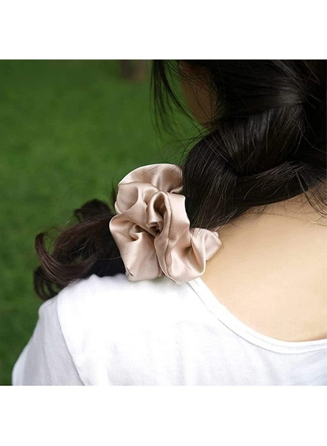 Fameza FAMEZA Scrunchies Hair Ties Satin Silk Accessories for Women Hair Girls Ponytail Holders Hair Ties For Thick Curl Hair Bracelet Hair Tie - Image 3