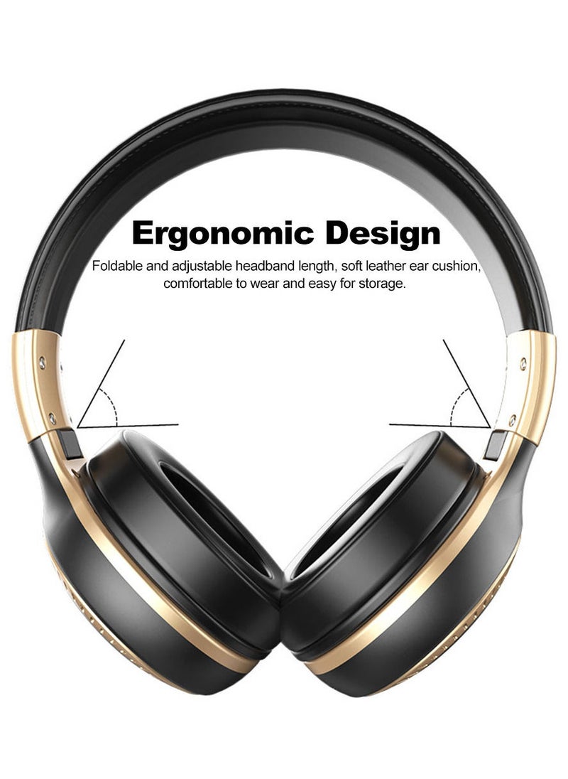 Zealot - Bluetooth Headphone Wireless Stereo Earphone Foldable Over Ear Headset 3.5mm AUX In Hands-free w/ Microphone - Image 1