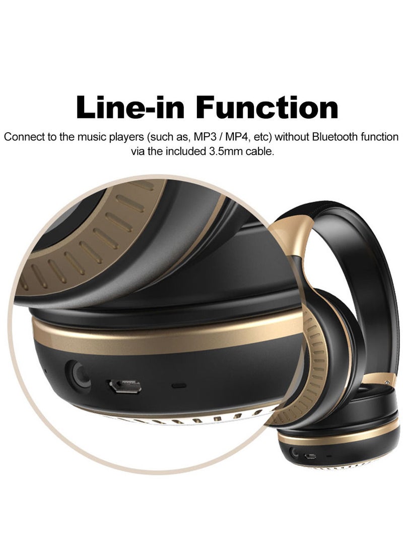 Zealot - Bluetooth Headphone Wireless Stereo Earphone Foldable Over Ear Headset 3.5mm AUX In Hands-free w/ Microphone - Image 1