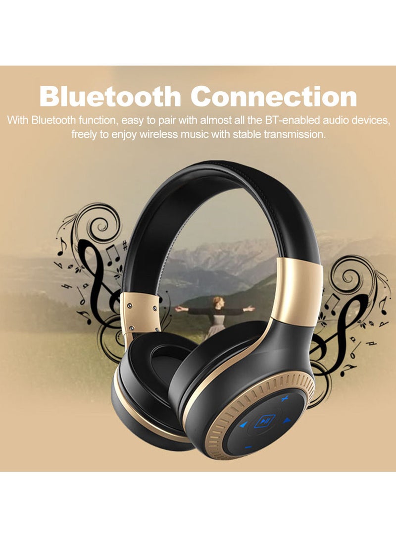 Zealot - Bluetooth Headphone Wireless Stereo Earphone Foldable Over Ear Headset 3.5mm AUX In Hands-free w/ Microphone - Image 1