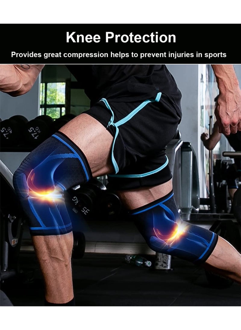 Move On KNEE-02 Sport Support Brace, XL Size, Breathable Compression Sleeve for Athletics, Running, Cycling, Joint Comfort, Reversible Design - Image 2