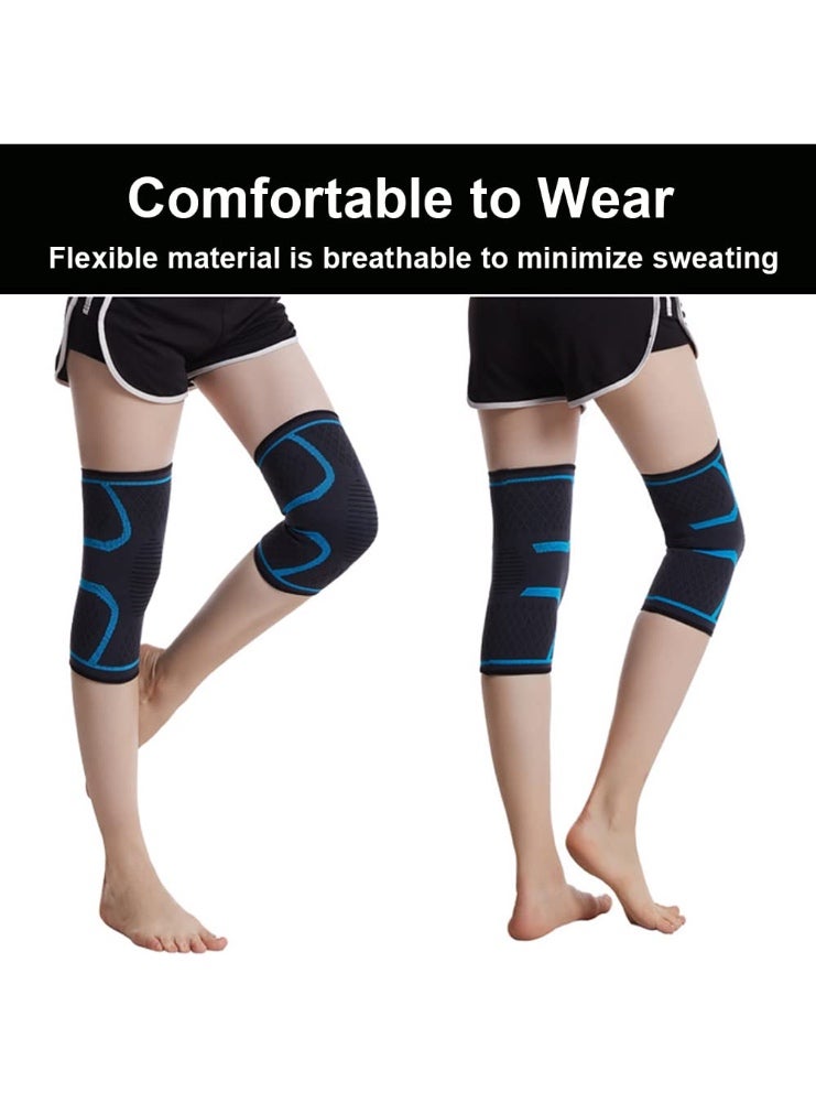 Move On KNEE-02 Sport Support Brace, XL Size, Breathable Compression Sleeve for Athletics, Running, Cycling, Joint Comfort, Reversible Design - Image 5