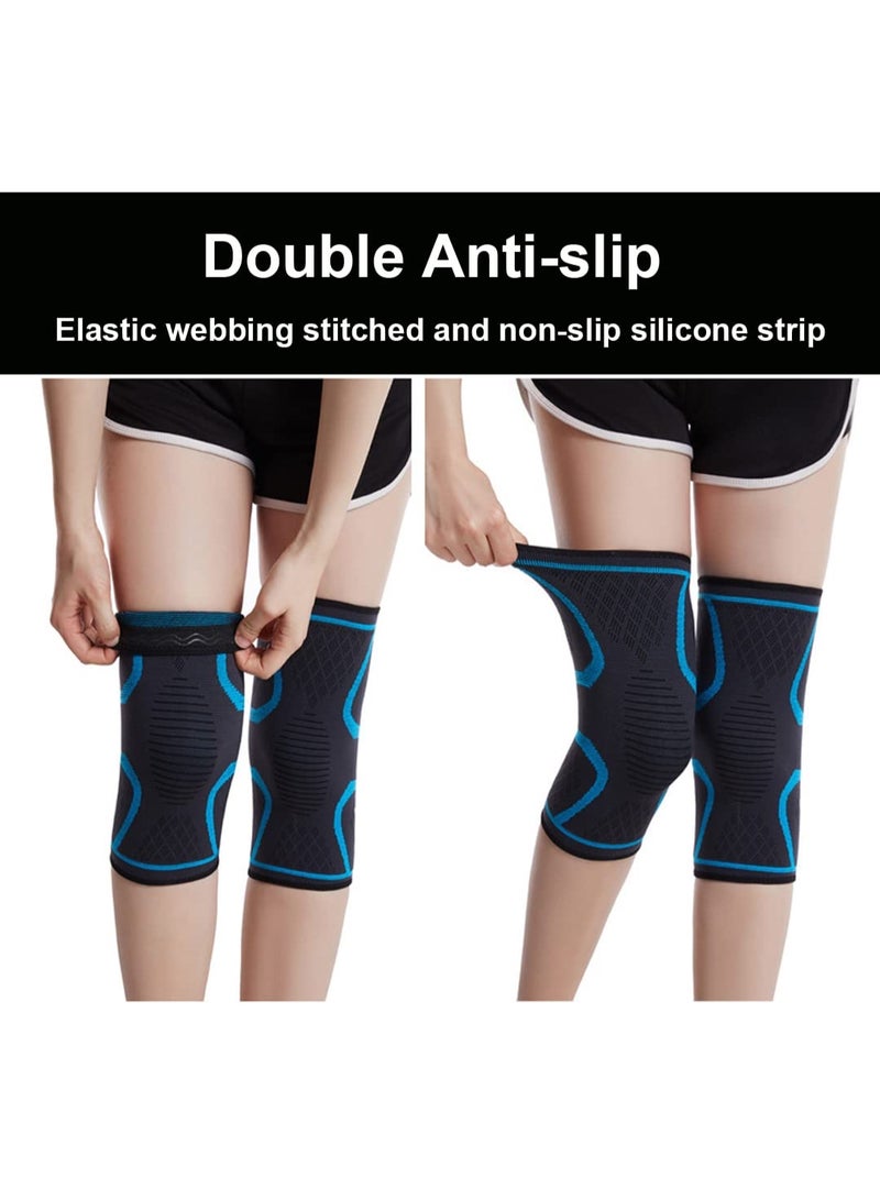 Move On KNEE-02 Sport Support Brace, XL Size, Breathable Compression Sleeve for Athletics, Running, Cycling, Joint Comfort, Reversible Design - Image 4