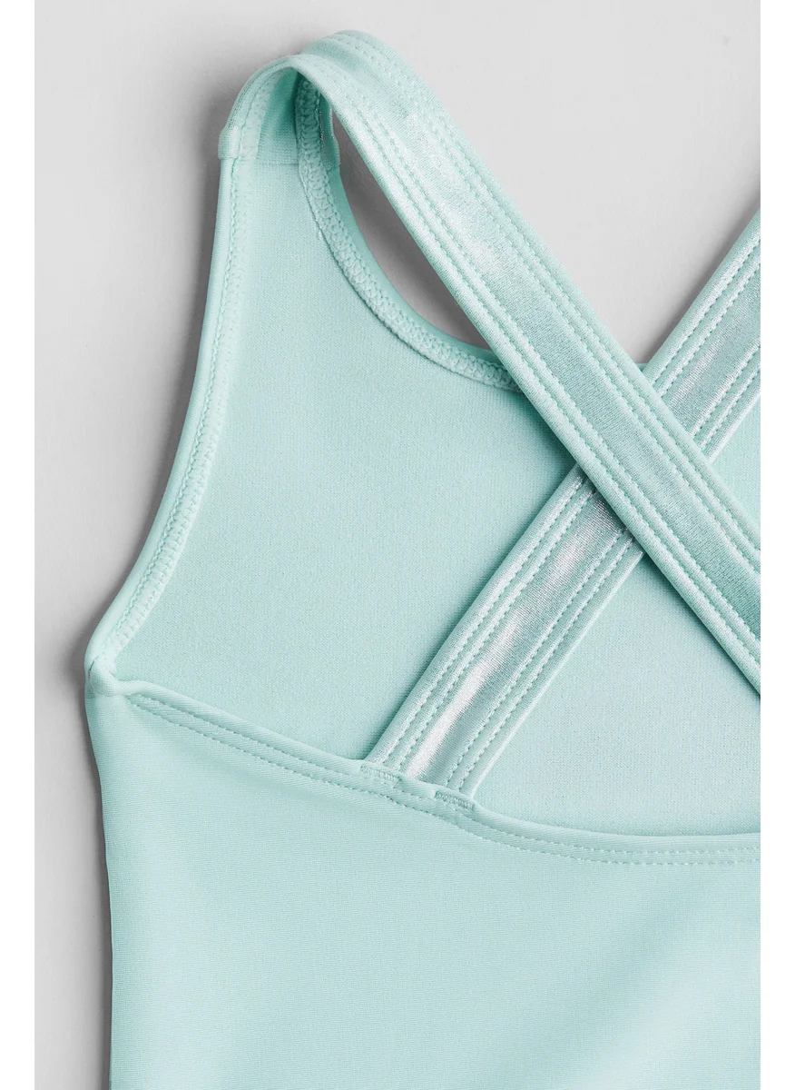 اتش اند ام Printed Flounce-Trimmed Swimsuit