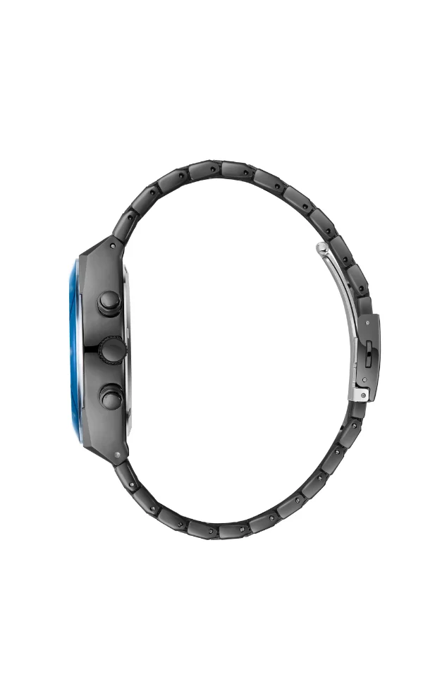 Lee Cooper LEE COOPER LC08100.090 Men's Multi Function Display Watch & Metal Strap Gray