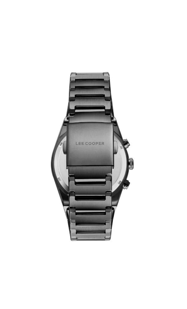 Lee Cooper LEE COOPER LC08100.090 Men's Multi Function Display Watch & Metal Strap Gray