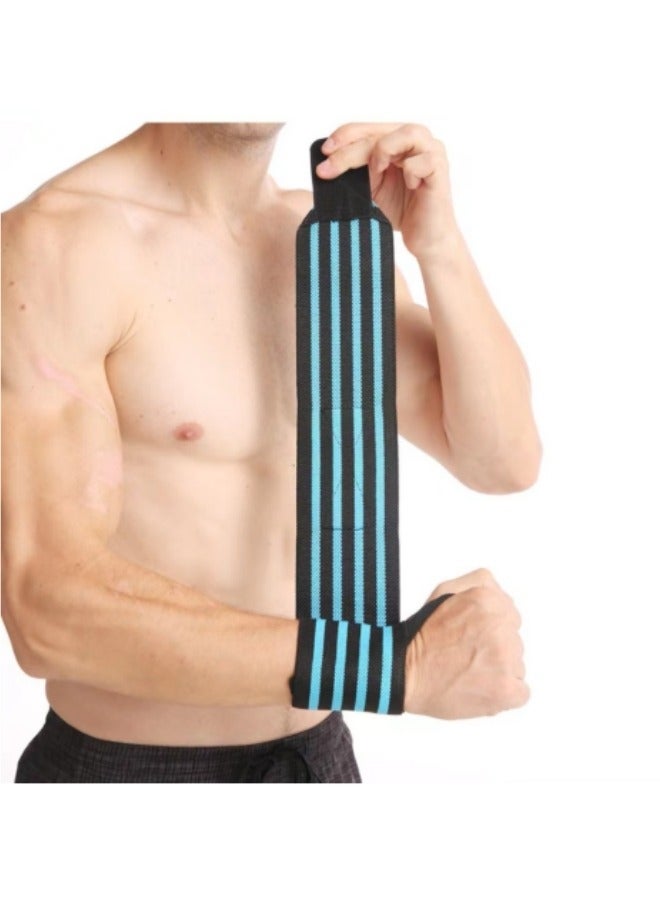 Generic Sports Strap Wristband, Adjustable Elastic Training Wristband, Blue/Black  - Image 3