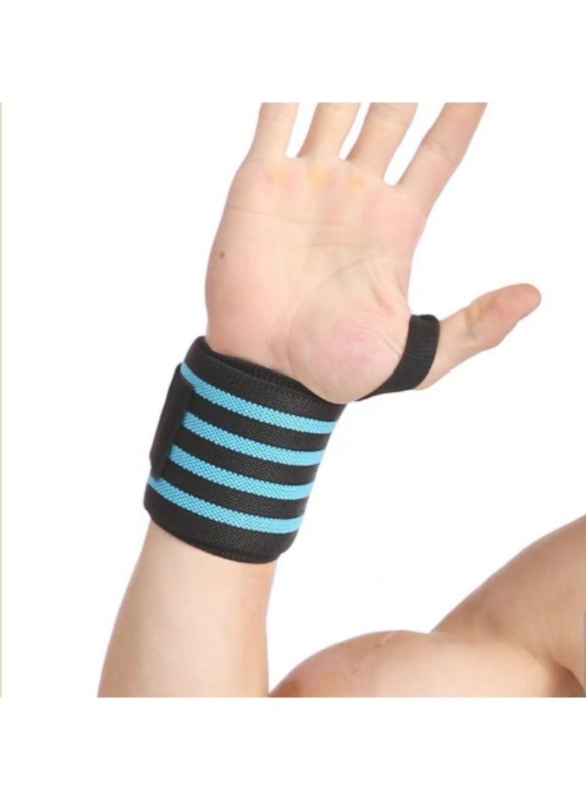 Generic Sports Strap Wristband, Adjustable Elastic Training Wristband, Blue/Black  - Image 4