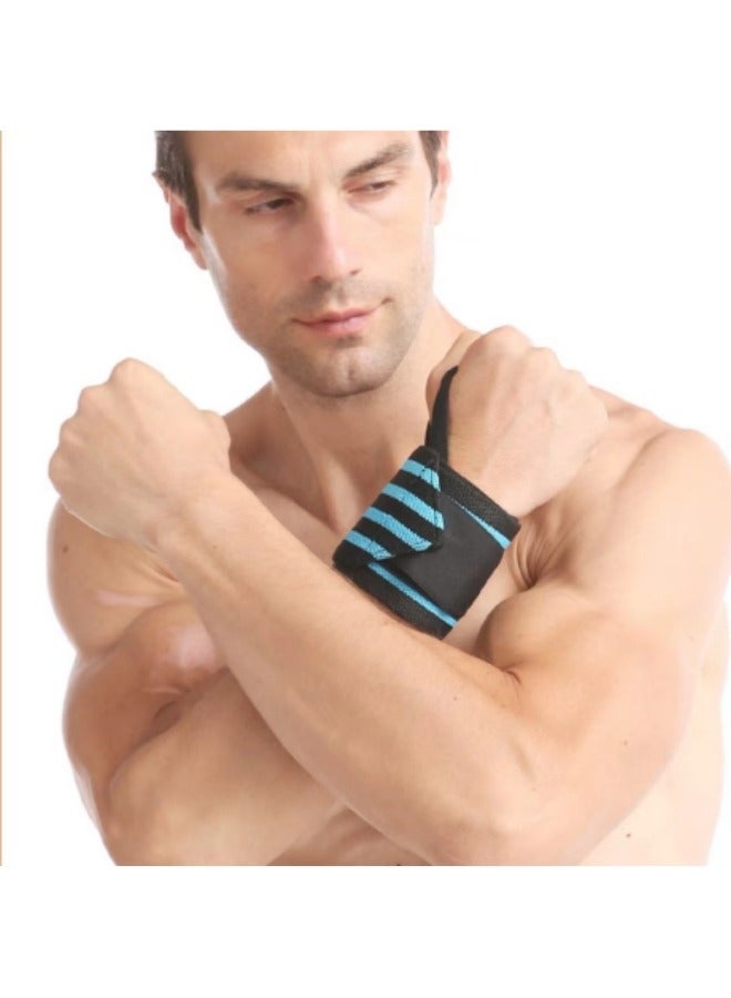 Generic Sports Strap Wristband, Adjustable Elastic Training Wristband, Blue/Black  - Image 5
