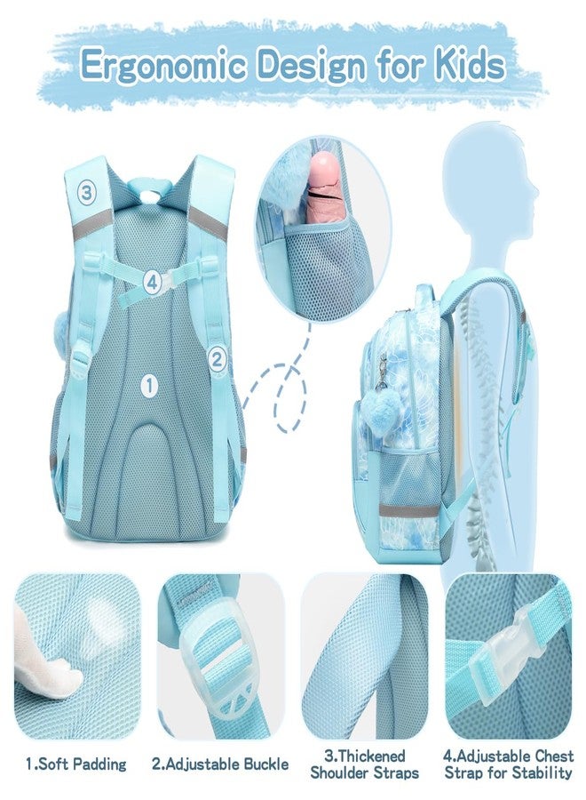 Cusangel School backpack for boys, children's backpacks with chest strap children, large capacity primary school backpack, backpack, from 1-7th grade girls - Image 4