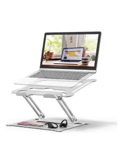 Laptop Holder Multi-Angle Stand with Heat-Vent to Elevate Laptop, Adjustable Notebook Stand for Laptop up to 17 inches