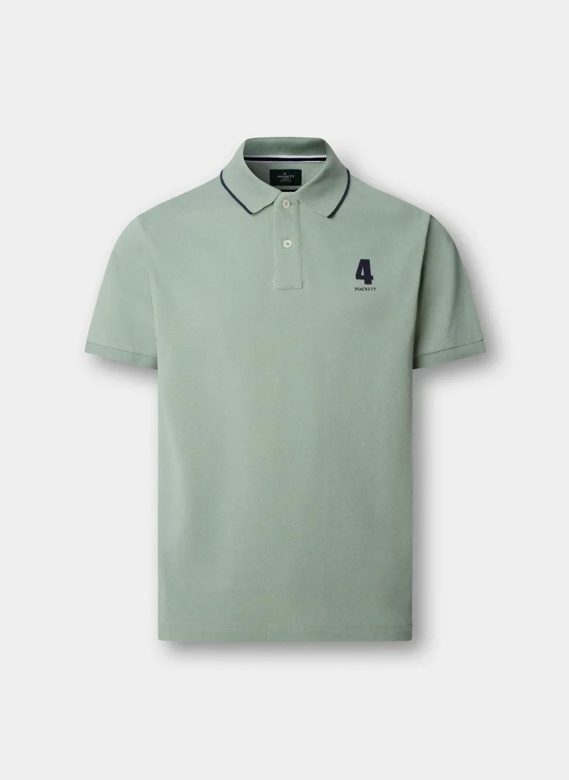 هاكيت Classic Fit Short Sleeve Number Polo