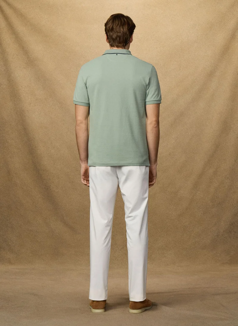Hackett  Classic Fit Short Sleeve Number Polo for Men | Best Price UAE
