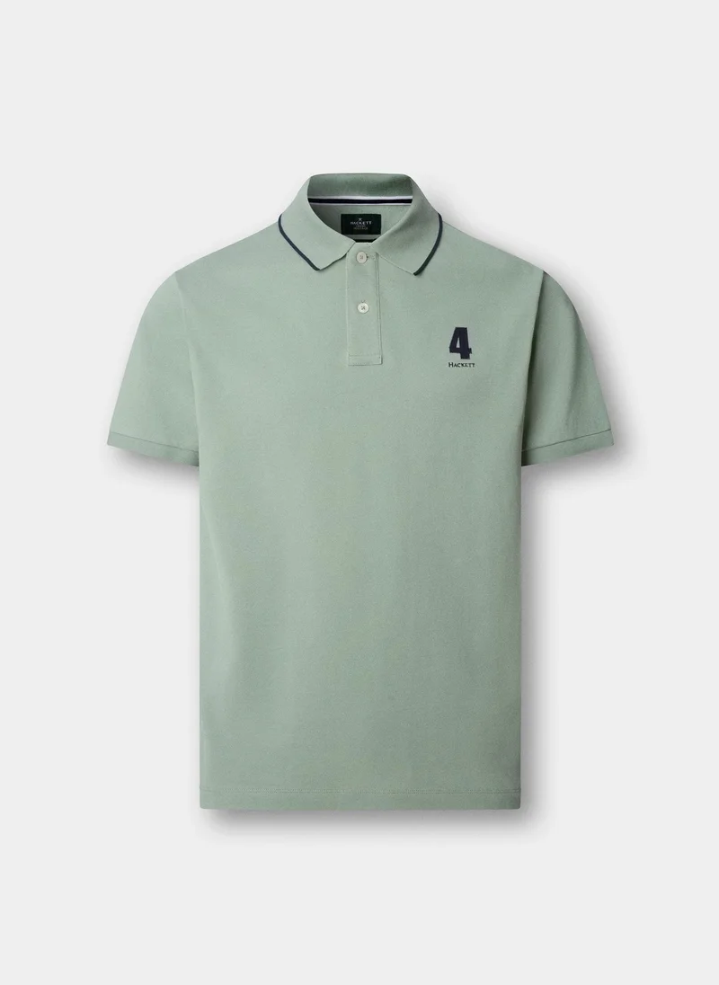 هاكيت Classic Fit Short Sleeve Number Polo